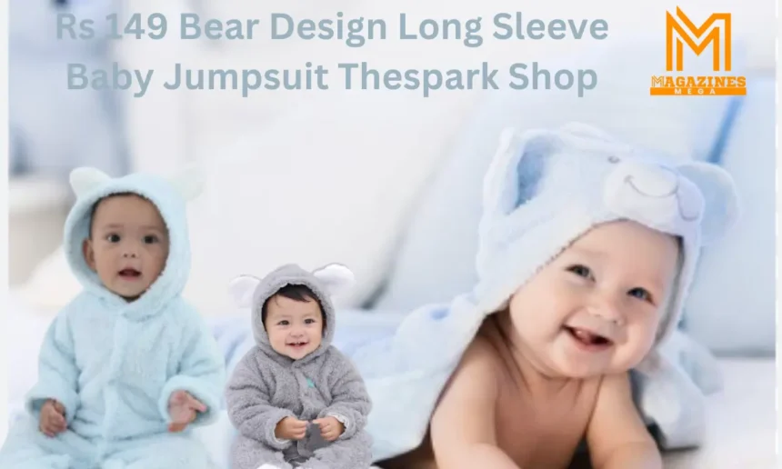 RS 149 Bear Design Long-Sleeve Baby Jumpsuit Thespark Shop