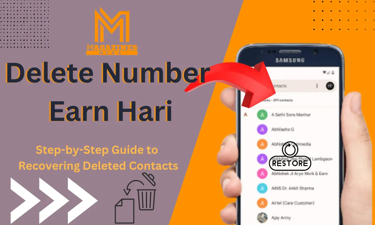 Delete Number Earn Hari